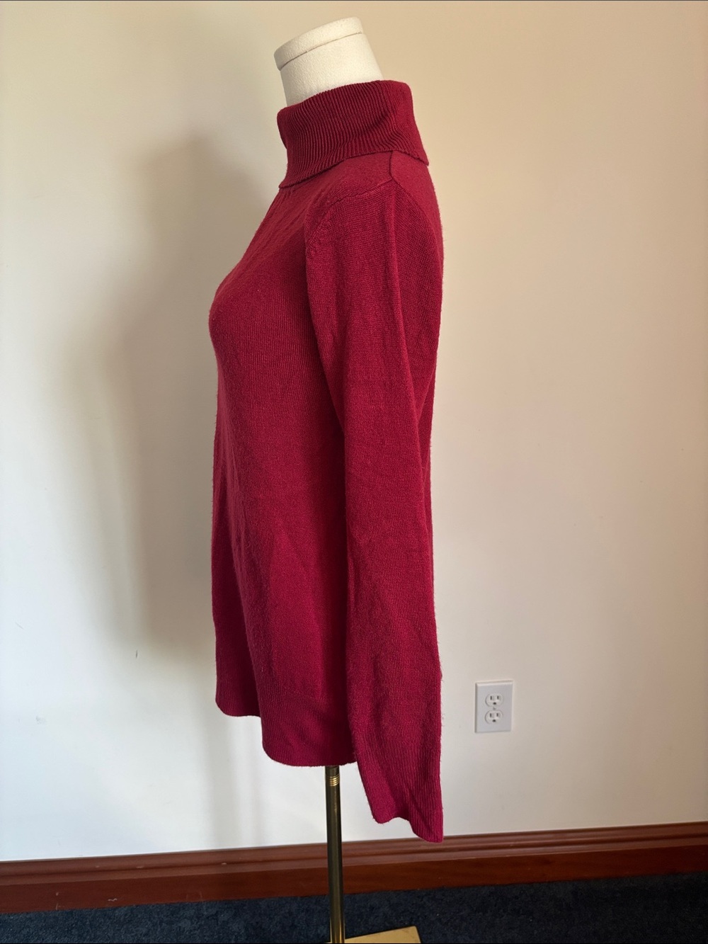 Motherhood Raspberry Red Turtleneck Sweater - Picture 3 of 5